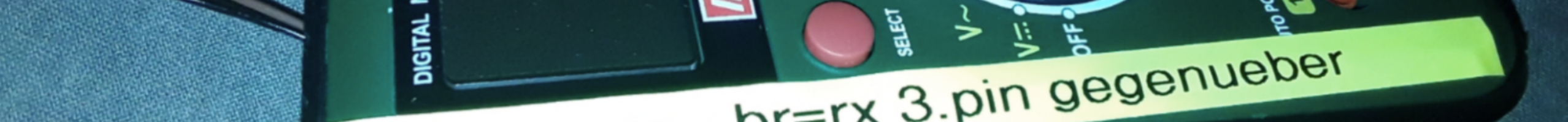 Multimeter  mit USB Anschluss gebastelt