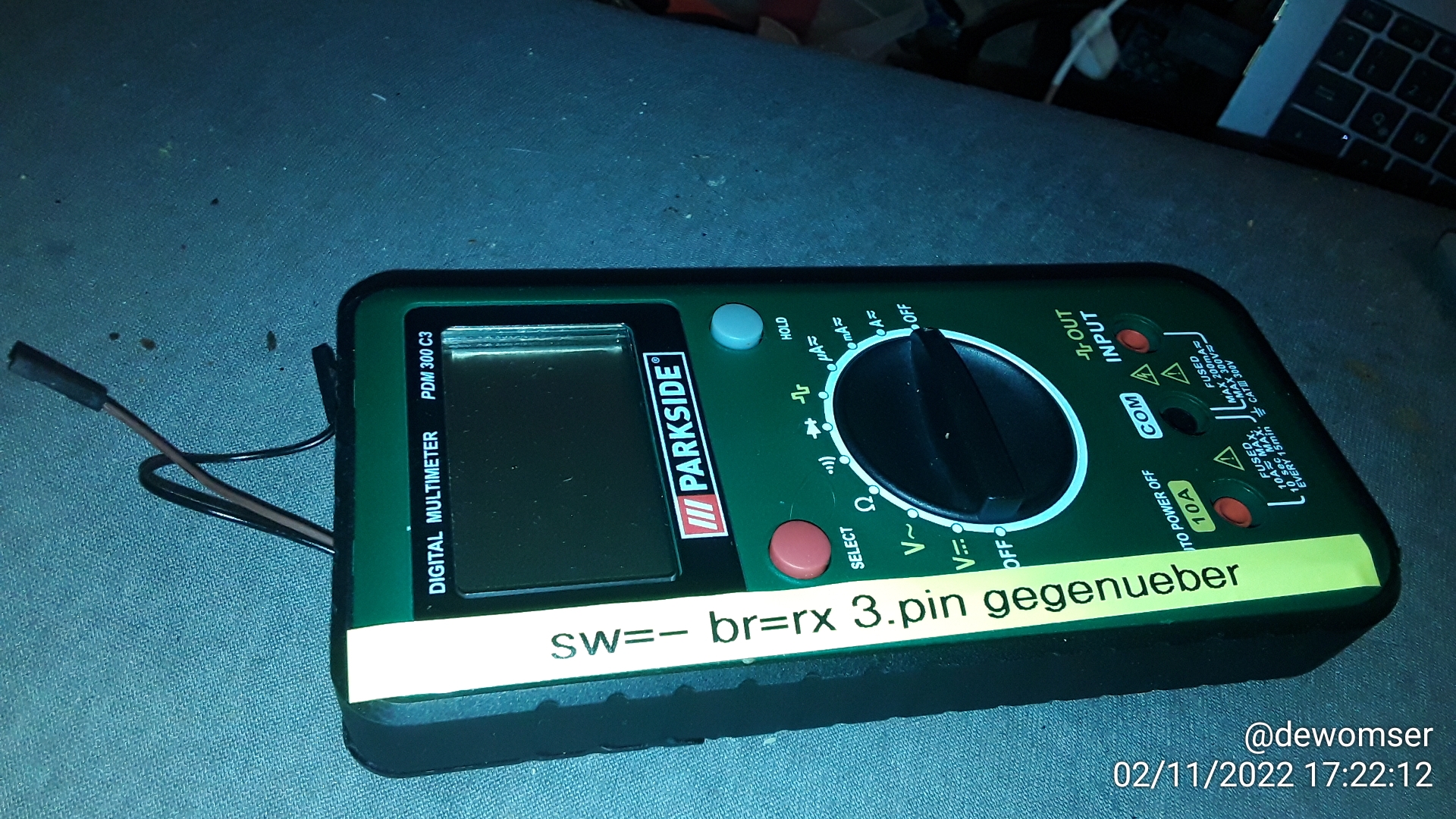 Mulzimeter mit seriellem Anschluss und USB